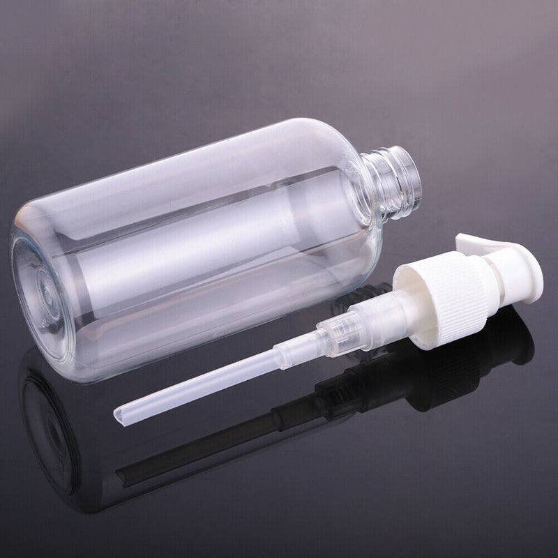 Portable Transparent Empty Spray Bottle Refillable Lotion Container (250ml)