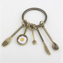 Creative Metal Car Keyring Kitchenware Kitchen Supplies Keychain Key Chain Ring