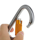 28KN Rock Climbing Rappelling Tree Carabiner Screw Locking Key Chain buckle