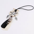 Mini handmade dream catcher with feather wall or car hanging decoration   Z