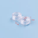 2x contact lens box clear objective travel portable case storage container lj