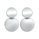 Round Earrings Fashion Women's Metal Sequin Earrings Accessories Punk Simpl