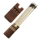 Leather Quiver Capable Of Loading 6 Arrows for Bow Archery