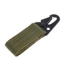 Webbing Buckle Tool Outdoor Camping D-carabiner Key Hook Hunting Army Green