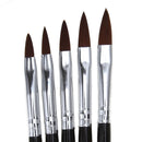 5pcs Kolinsky Sable Brushes Acrylic Nail Brush Professional Nail Art Tool DIY ##
