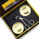 Magnetic Eyelashes Clips Set - 2pairs Eyelashes&golden Curler Eyelash O2O4