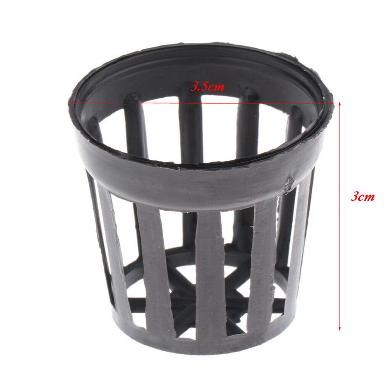 150 pcs Plastic Pot Baskets Aquarium Aquatic Water Plant Grass Cultivate S