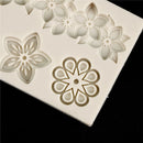 Flowers silicone fondant molds cake decorating tools chocolate gumpaste mo^