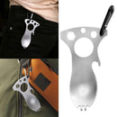 Multi Functional Fork Carabiner EDC Tool Wrench Spoon Opener For Outdoor Ca Top
