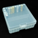 Transparent Battery Storage Box For AAA Battery 14.95x15.5x5.45cm
