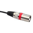 3Pin XLR Female to Dual 2 Male Y Splitter 30cm Adapter Cable Wire (Red) A