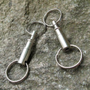 2pcs Outdoor Camping Backpack Carabiners Double Key Ring Hanging Padlocks