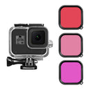 3pcs Lens Filter for Gopro Hero 8 Action Sports Camera Waterproof Housing Case