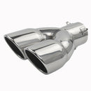 Automobile Universal 63Mm One Minute Two Exhaust Pipe Tail Throat M3U9