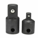 2Pcs Air Impact Ratchet Socket Adapter Converter Vanadium 3/8 To 1/4 1/4 To