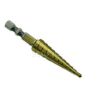 1 Pc 1/4" HSS Unique Titanium Coated 11Step Drill Hex Shank Tool 3MM-13MM New