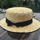 Cute Child Girls Straw Hat Bowknot Sun Hat Kids Large Brim Beach Summer Boa