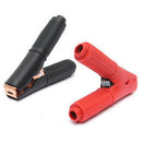 2pc Car Vehicle Battery Charger Crocodile Alligator Booster Clip Clamp Testing3C