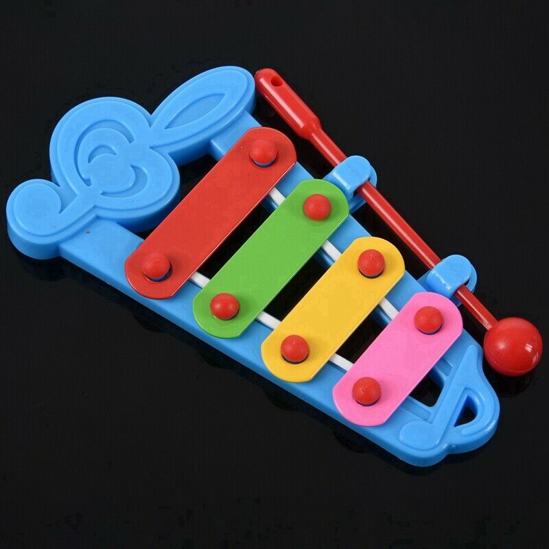 Baby Child Kid 4-Note Hand knock piano Musical Instrument Toys Wisdom Devel I5U5