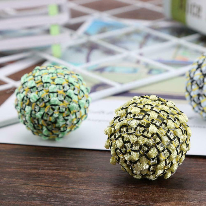 6pcs/set Elastic Multi Ball Pet Cat Chew Catch Interactive Playing Toys