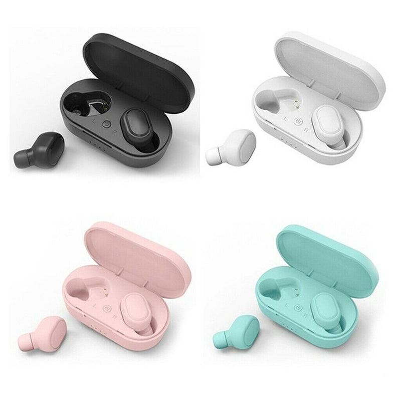 2x M1 TWS Bluetooth 5.0 Headphones Built in Mic Headset Deep Bass for Sport