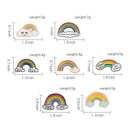 Cartoon Rainbow And Clouds Cute Brooch Enamel Enamel Pins Metal Colorful Na