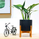 Retractable Indoor Plant Flower Pot Planter Stand Assembly Wood Holder Wood