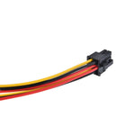 2pcs 4 pin to 6 pin video card power converter cable signal transfer line  M&E