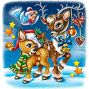 Full Drill Diamond Painting Kit Christmas Elk Rhinestone Handicraft Mosaic