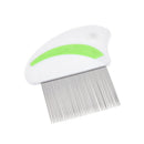 Stainless steel needle comb hair brush shedding flea for cat dog pets trimmer JR