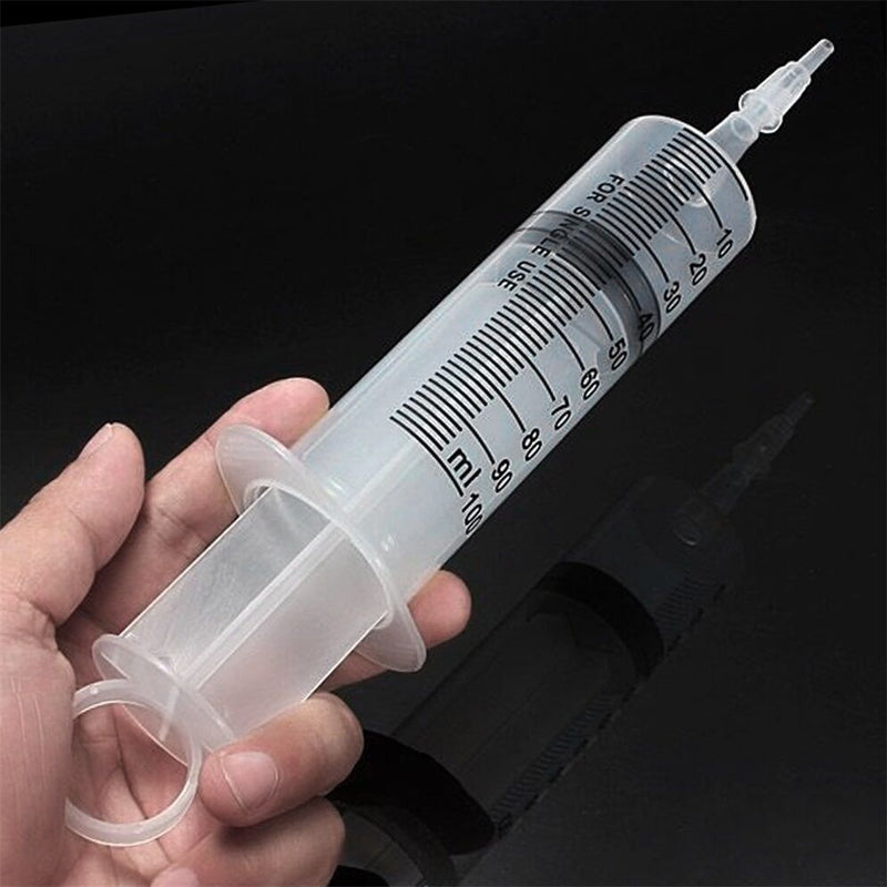 100ML Large Big Plastic Hydroponics Nutrient Disposable Measuring Syringe