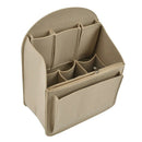 Makeup Bag Insert Travel Organizer Felt Bag Insert Cosmetic Bag with Multi-