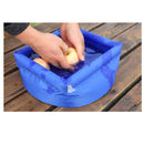 Outdoor Camping Hiking 8L Folding Water Basin Washing Ultralight Sink Blue