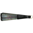 Lady flower Print Chinese Japanese Foldable Hand Fan Black E8Z8