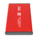 YD5 Aluminum 2.5 Hard Drive Case SATA to USB 3.0 HDD SSD Enclosure (Red)