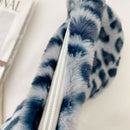 Animal Pattern Underarm Bag Women Mini Plush Shoulder Handbags Purse (12)