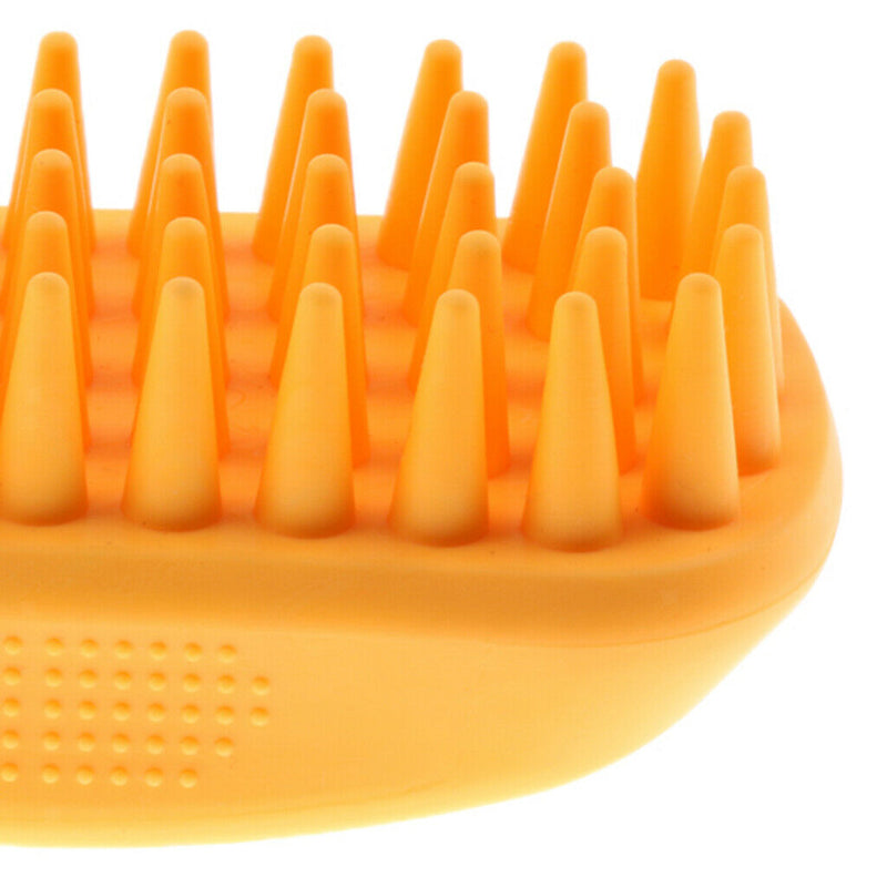 Dog Bath Brush - Best Pet Bathing Shampooing Grooming Tool For Dogs Cats