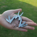 Multifunction Folding Plier Mini Stainless Steel Keychain Screwdriver Tools