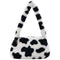 Animal Pattern Underarm Bag Women Mini Plush Shoulder Handbags Purse (6)