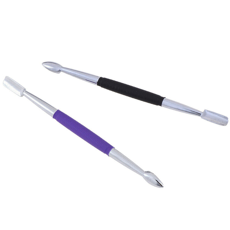 DIY Tools Stainless Steel Cuticle Nail Pusher Double Ended Nail Pusher Remove Kw