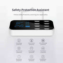 USB Fast Charging Station Hub Car 8-Port Desktop Wall Multi Charger LCD Display