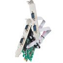 1Pcs PCI Express to 4-port RS232 Serial Card Green Good Quality