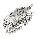 Novelty Glitter Earrings Women Rhinestone Geometric Ear Stud Jewelry Gift