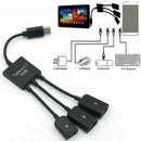 Type-C 3.1 Adapter 3 in 1 USB-C Male to USB 2.0 Female OTG Cable Power Supply zx