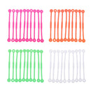 40pcs Tennis Squash Racket Vibration Dampeners Shock Absorber Strips White