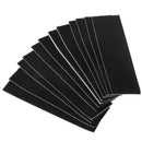 12 Pcs Wooden Fingerboard Deck Uncut Black Grip Tape Stickers 110mm * 35mm