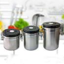 Airtight Coffee Canister, Stainless Steel Container for the Kitchen, Coffee