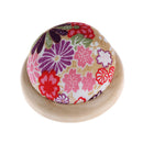 Wood base needle pin cushion pillow needles holder sewing craftstitchneedlewo3cA
