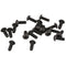 No. 6-32 UNC x 3/8 Alloy Steel Hex Socket Screws, Black, 20 Pieces D9V3