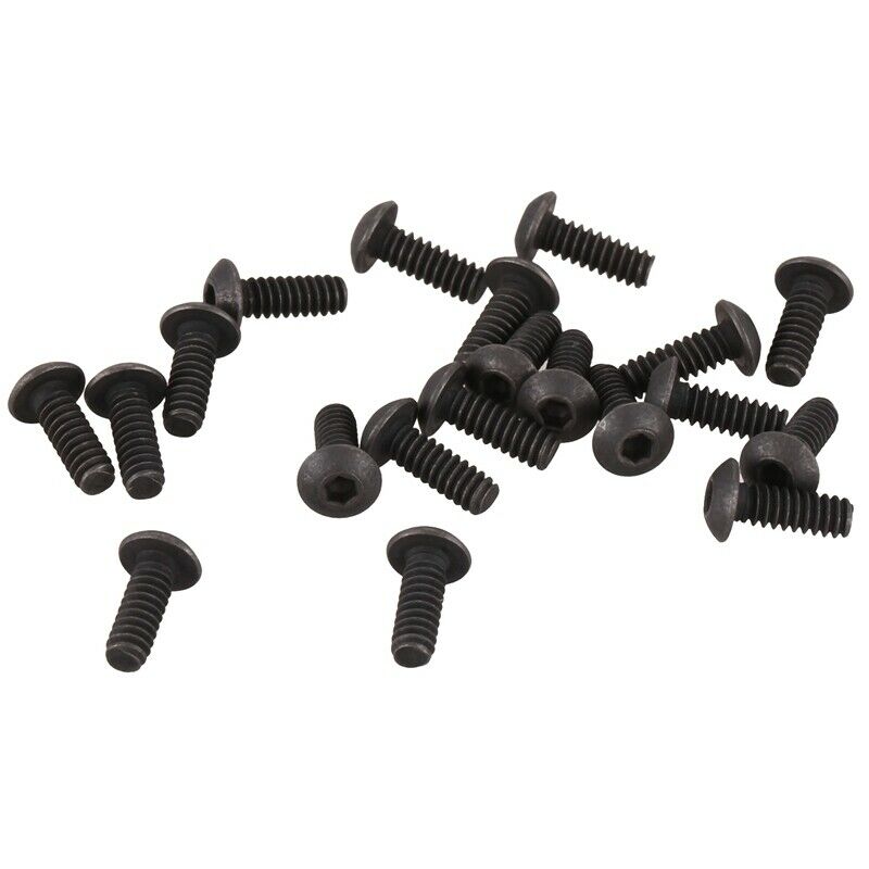 No. 6-32 UNC x 3/8 Alloy Steel Hex Socket Screws, Black, 20 Pieces D9V3